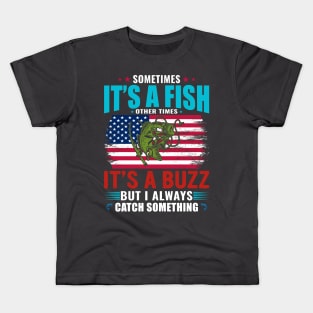 Fishing Funny Saying Kids T-Shirt